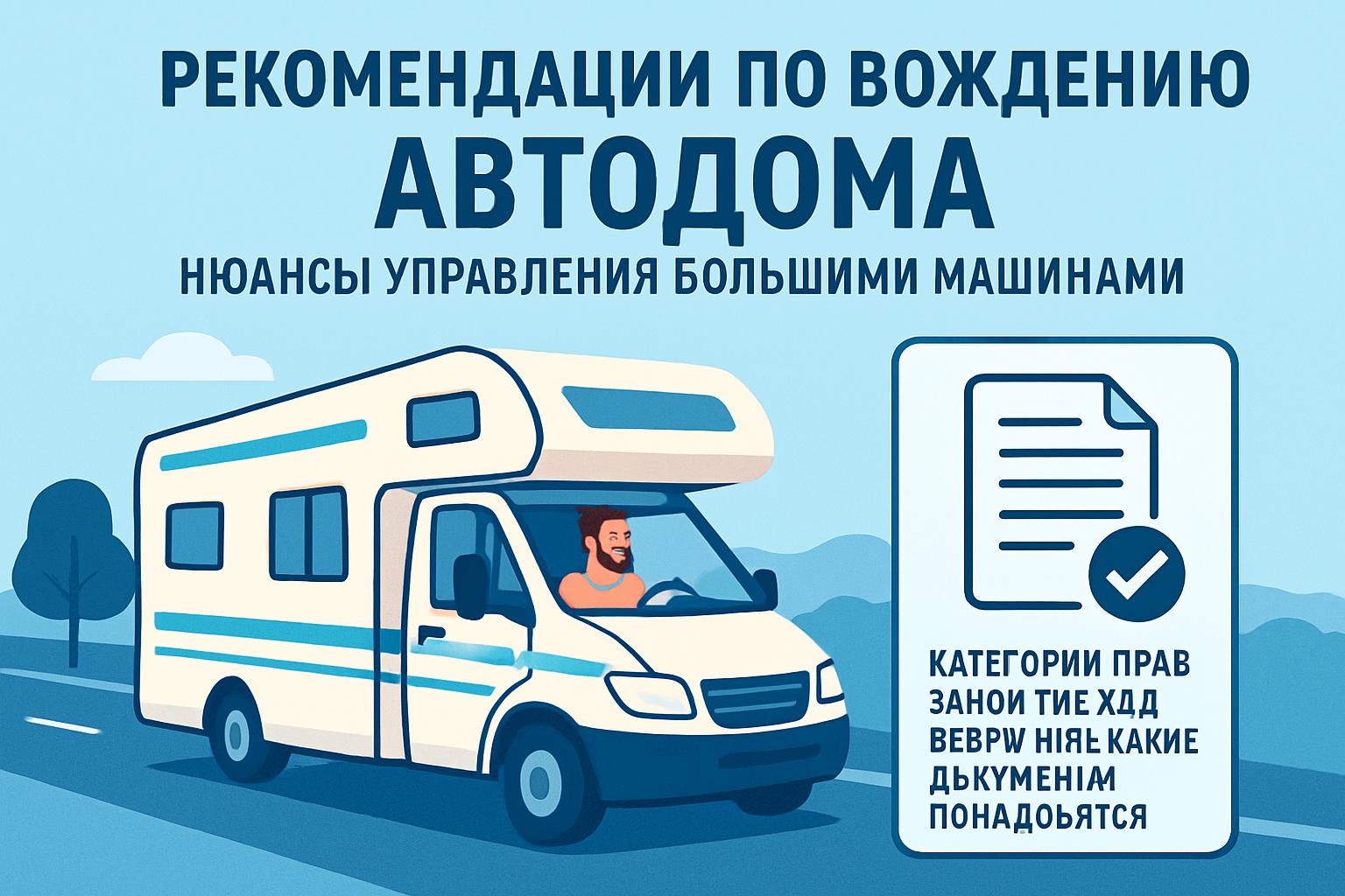 Рекомендации по вождению автодома: нюансы управления большими машинами. Категория прав — закон прежде всего, или какие документы понадобятся Рекомендации по вождению автодома: нюансы управления большими машинами. Категория прав — закон прежде всего, или какие документы понадобятся фото