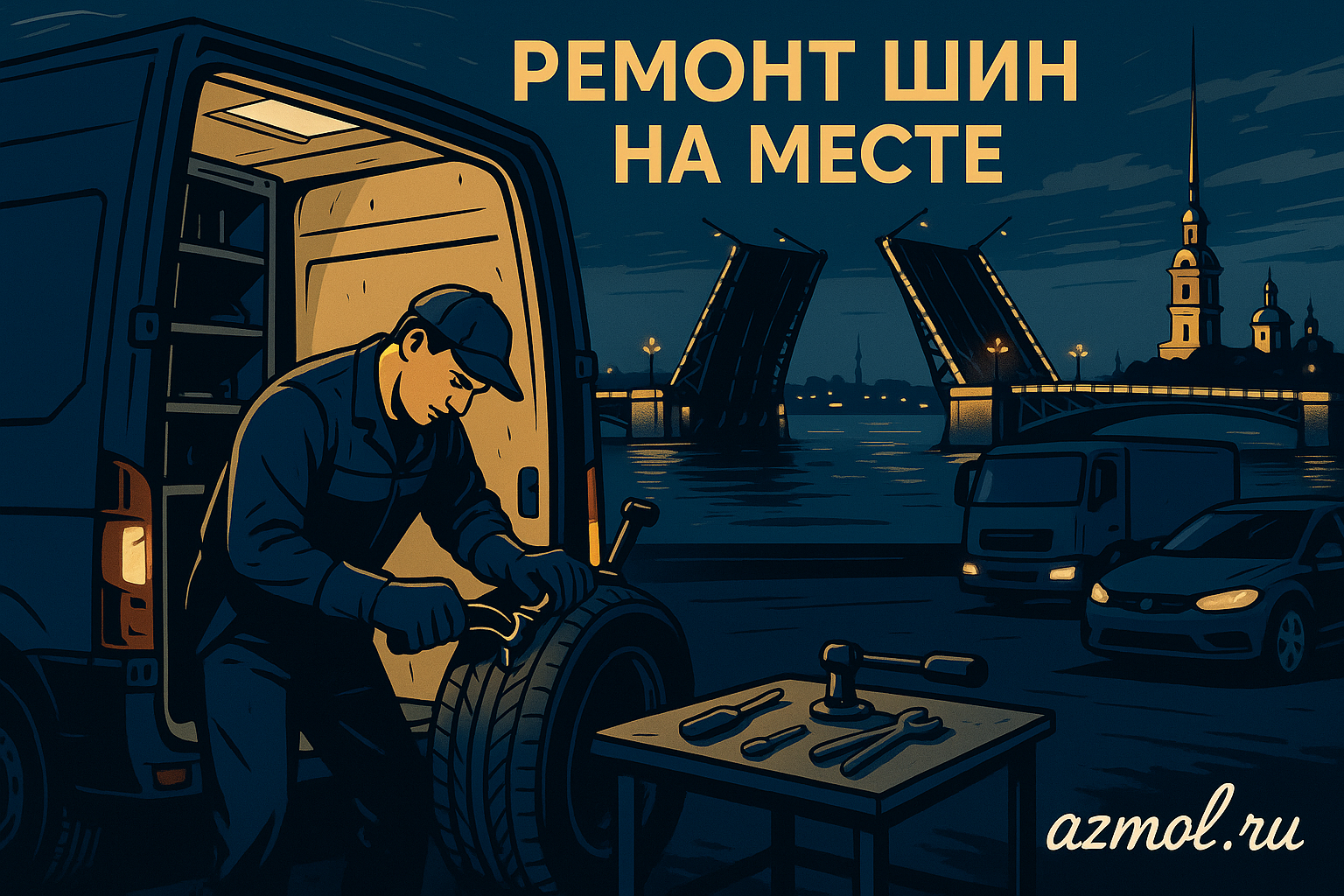 Выездной мобильный шиномонтаж: спасение для водителей и бизнеса в СПб