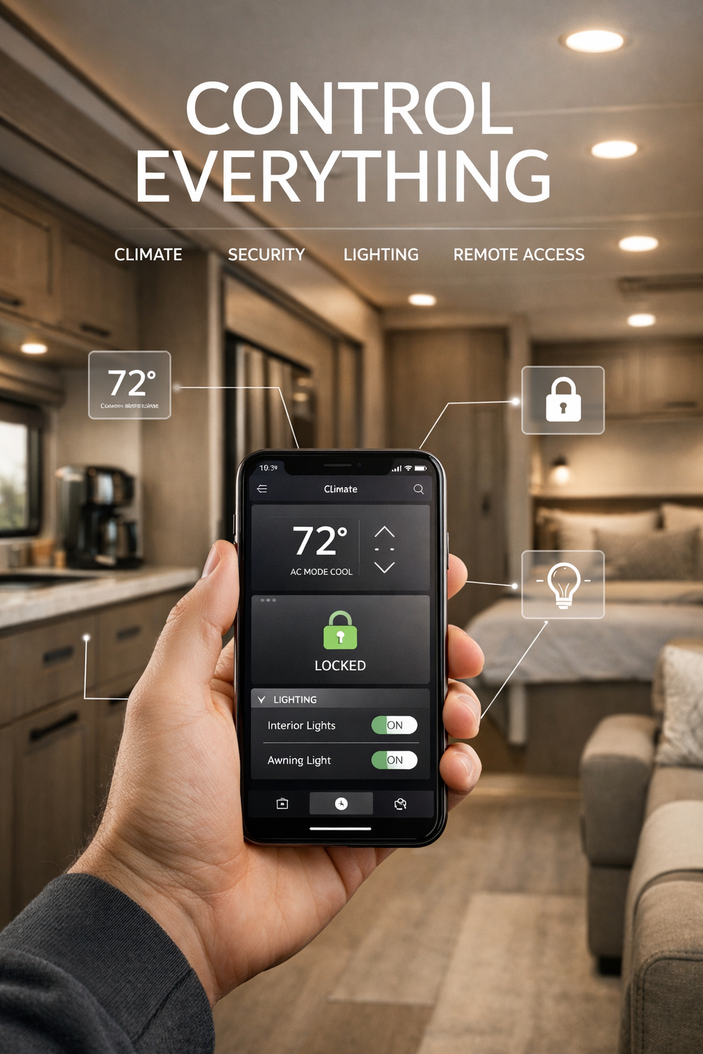 Взлет «умных» систем Smart Home RV в мире Домов на колесах