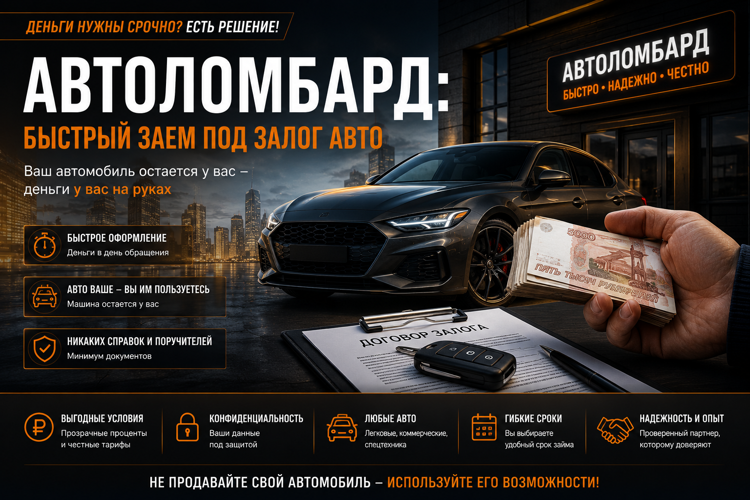 Как легко и быстро получить деньги под залог автомобиля: 5 простых секретов без лишних хлопот 2 Как легко и быстро получить деньги под залог автомобиля: 5 простых секретов без лишних хлопот