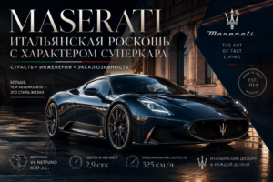 Maserati — итальянская роскошь с характером суперкара